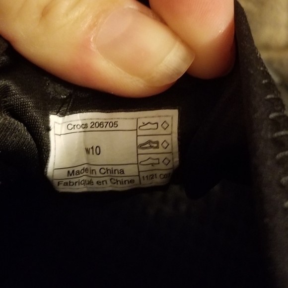 Crocs Literide 360 Pacer Women's size 10 Black Gray Casual Shoes 206705 - Picture 2 of 16